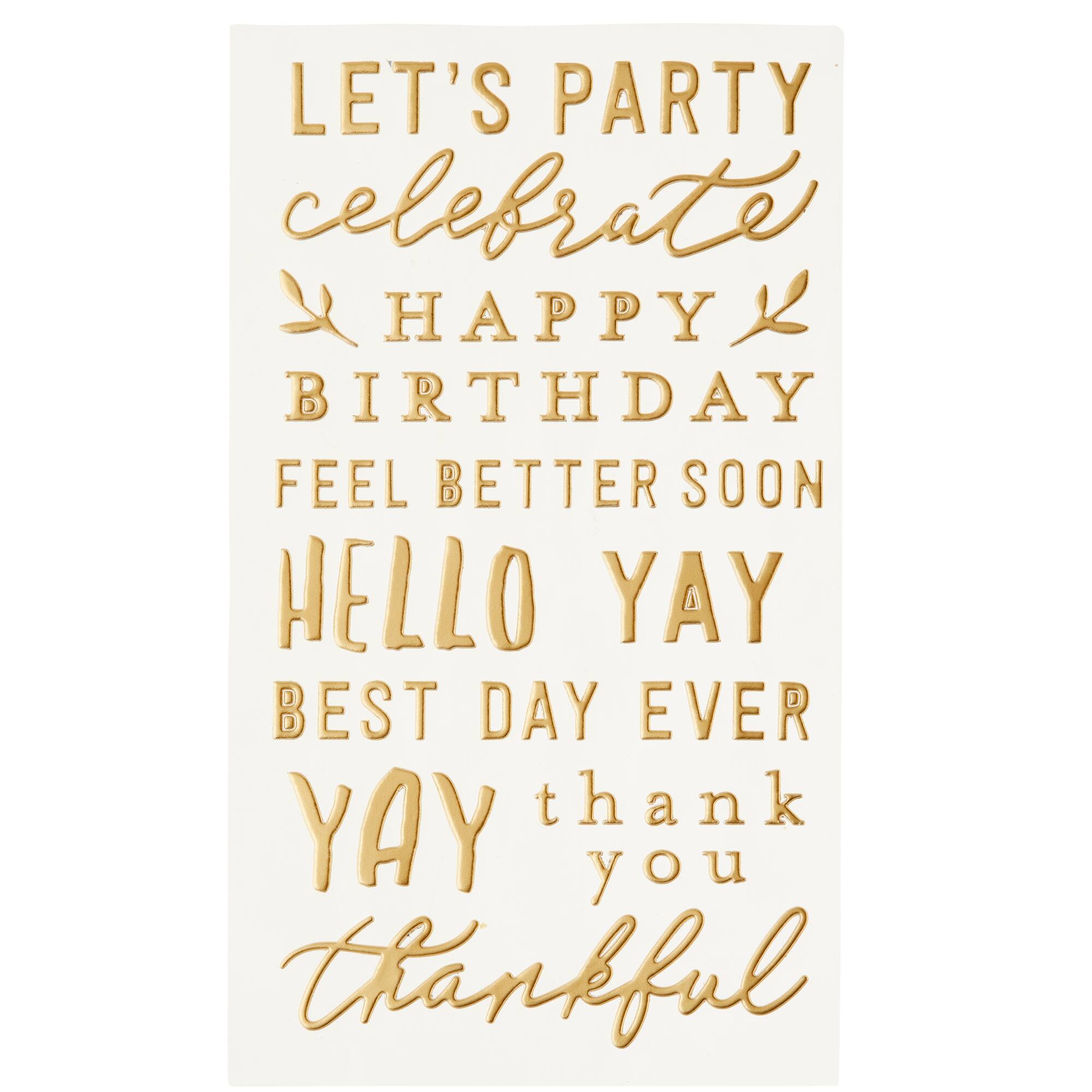 Party Sentiments Puffy Stickers by Recollections™